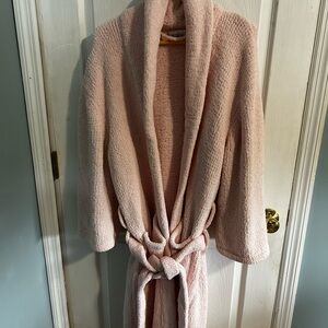 Nordstrom Spa Pink Plush Robe